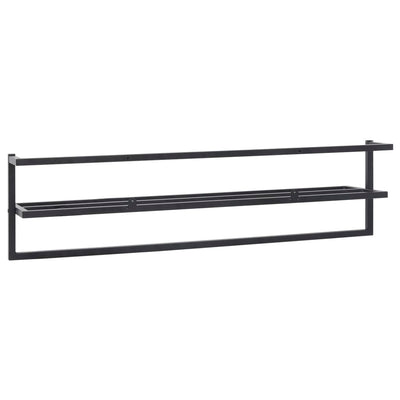 Towel Rack Black 95x25x22 cm Iron Payday Deals