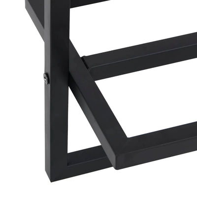 Towel Rack Black 95x25x22 cm Iron Payday Deals