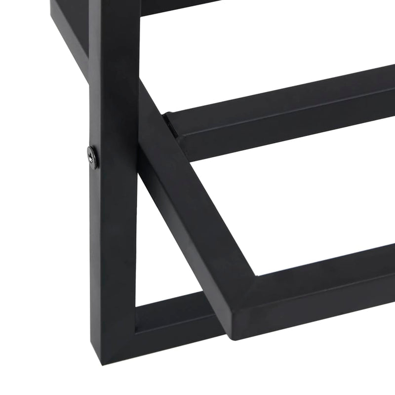 Towel Rack Black 95x25x22 cm Iron Payday Deals