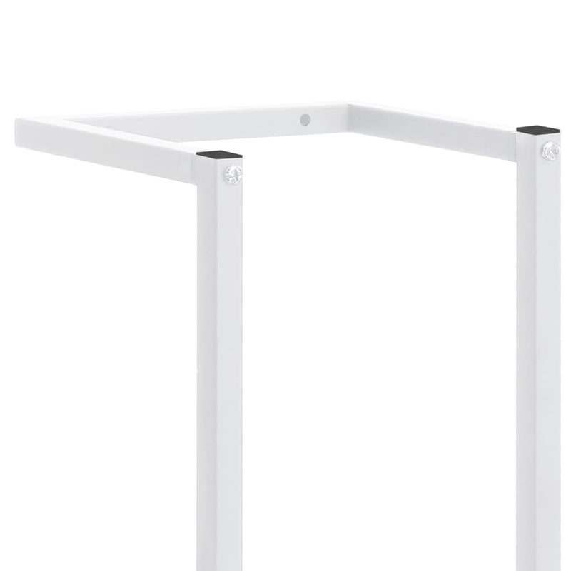 Towel Rack White 25x20x95 cm Steel Payday Deals