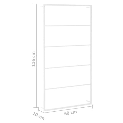 Towel Rack White 60x10x116 cm Steel Payday Deals