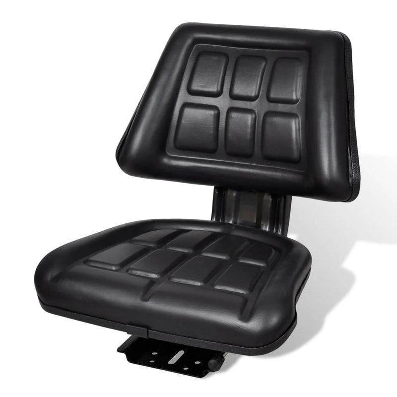 Tractor Seat with Backrest Black Payday Deals