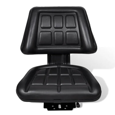 Tractor Seat with Backrest Black Payday Deals