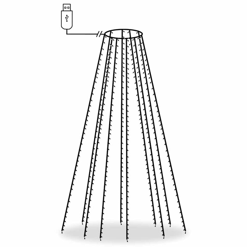 Tree Lights with 500 LEDs Cold White 500 cm Indoor Outdoor Payday Deals