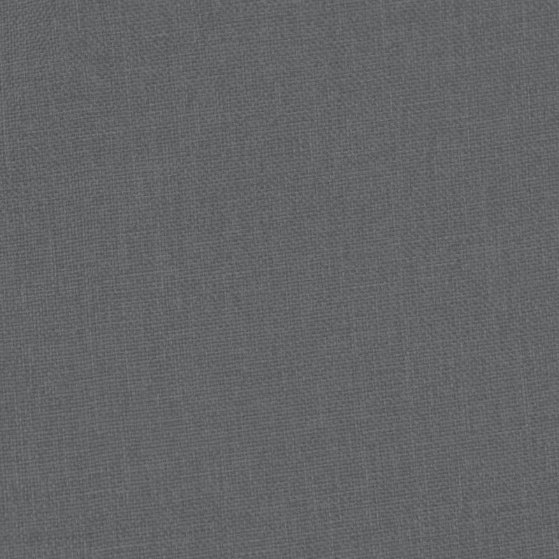 Tub Chair with Footstool Dark Grey Fabric Payday Deals