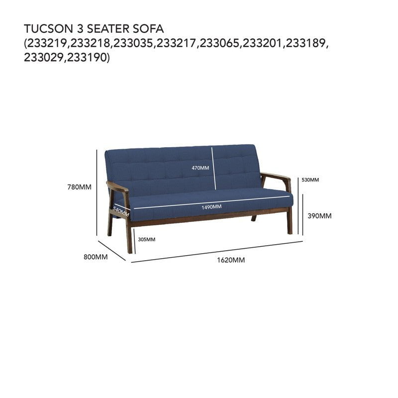 Tucson 3 Seater Sofa Payday Deals