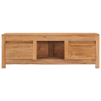 TV Cabinet 100x30x35 cm Solid Teak Wood Payday Deals