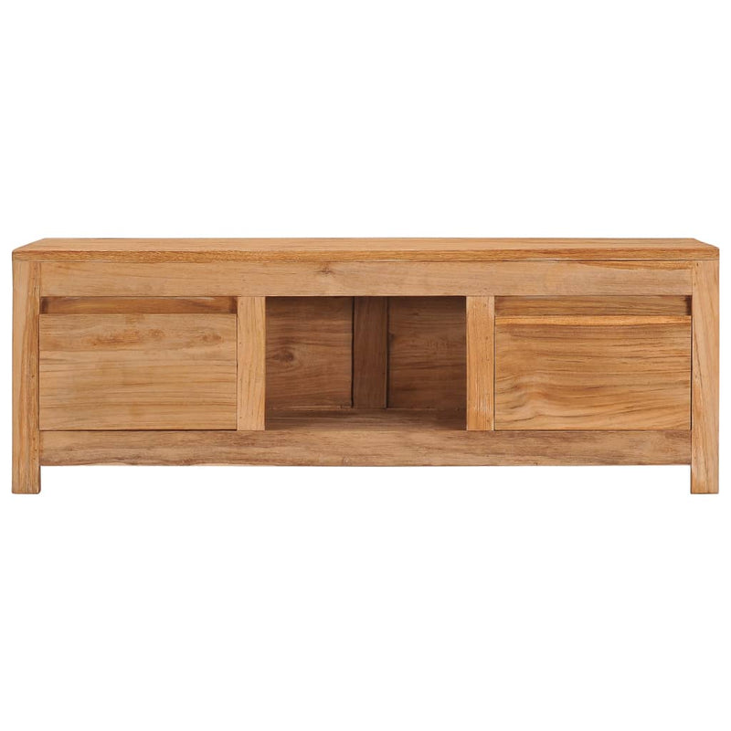 TV Cabinet 100x30x35 cm Solid Teak Wood Payday Deals