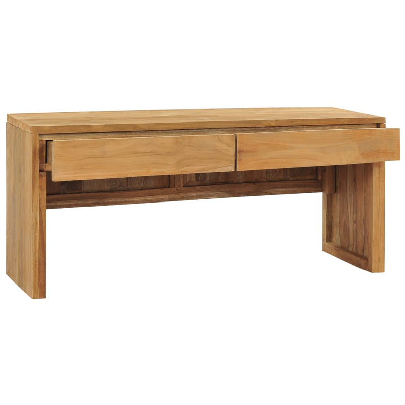 TV Cabinet 100x35x45 cm Solid Teak Wood Payday Deals