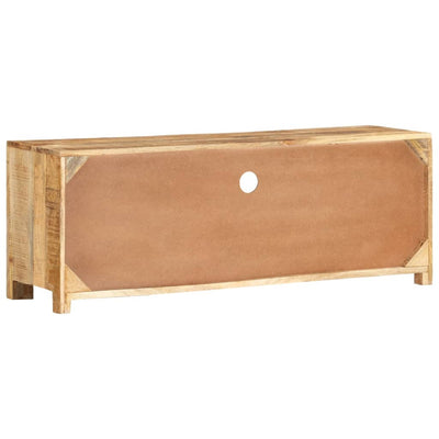 TV Cabinet 110x30x40 cm Solid Wood Rough Mango Payday Deals
