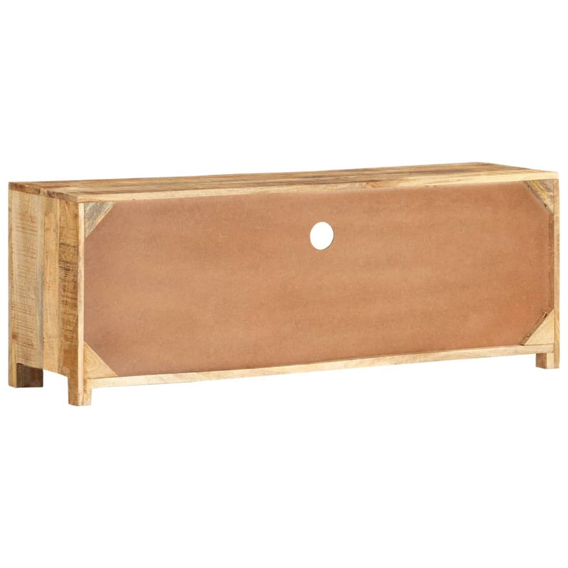 TV Cabinet 110x30x40 cm Solid Wood Rough Mango Payday Deals