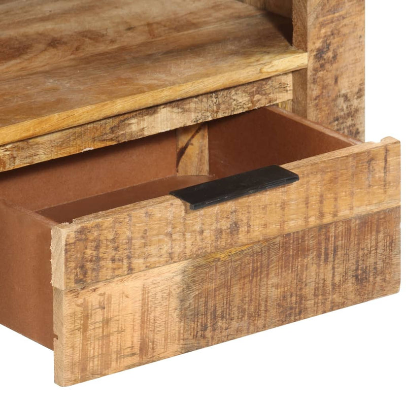TV Cabinet 110x30x40 cm Solid Wood Rough Mango Payday Deals