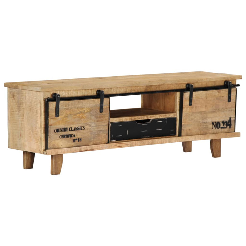 TV Cabinet 120x30x40 cm Solid Mango Wood Payday Deals