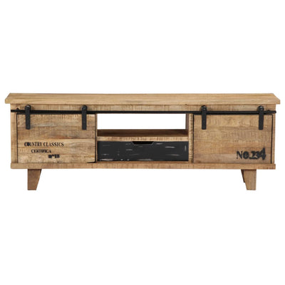 TV Cabinet 120x30x40 cm Solid Mango Wood Payday Deals