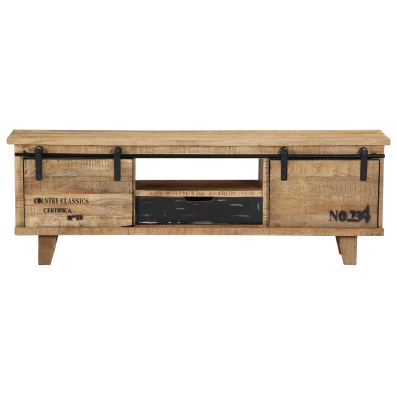TV Cabinet 120x30x40 cm Solid Mango Wood Payday Deals