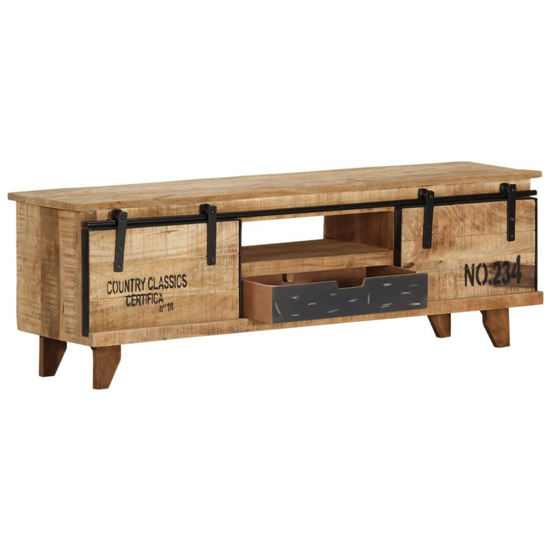 TV Cabinet 120x30x40 cm Solid Mango Wood Payday Deals