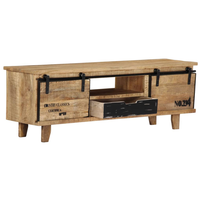 TV Cabinet 120x30x40 cm Solid Mango Wood Payday Deals