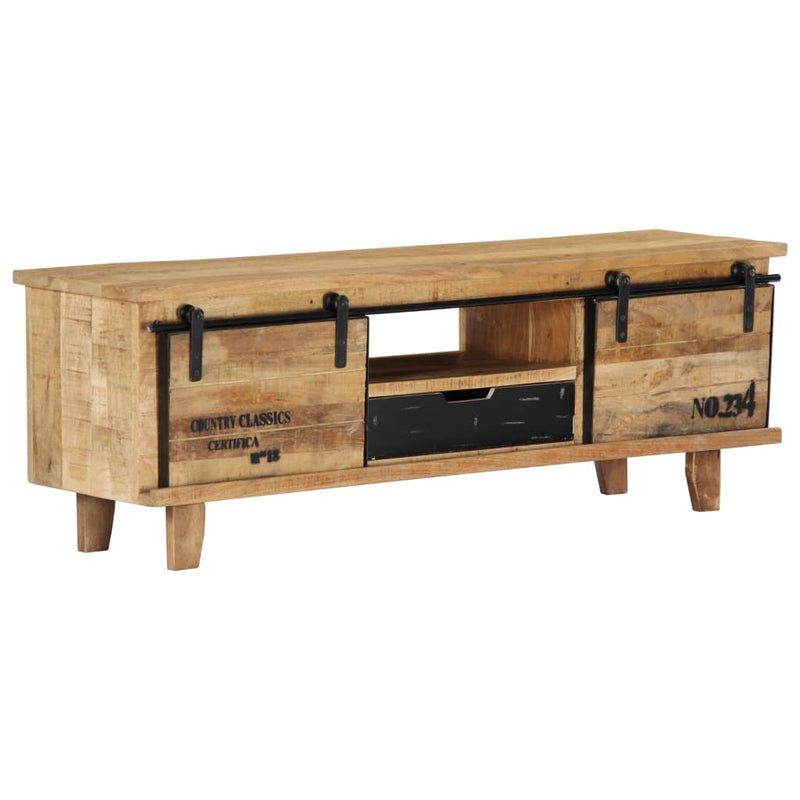 TV Cabinet 120x30x40 cm Solid Mango Wood Payday Deals