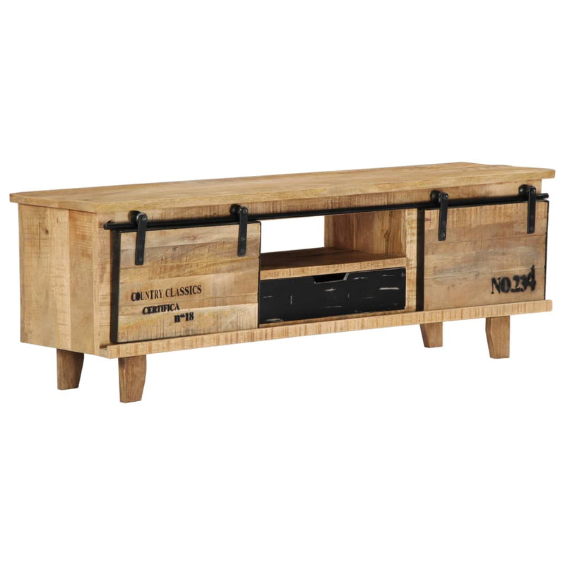 TV Cabinet 120x30x40 cm Solid Mango Wood Payday Deals