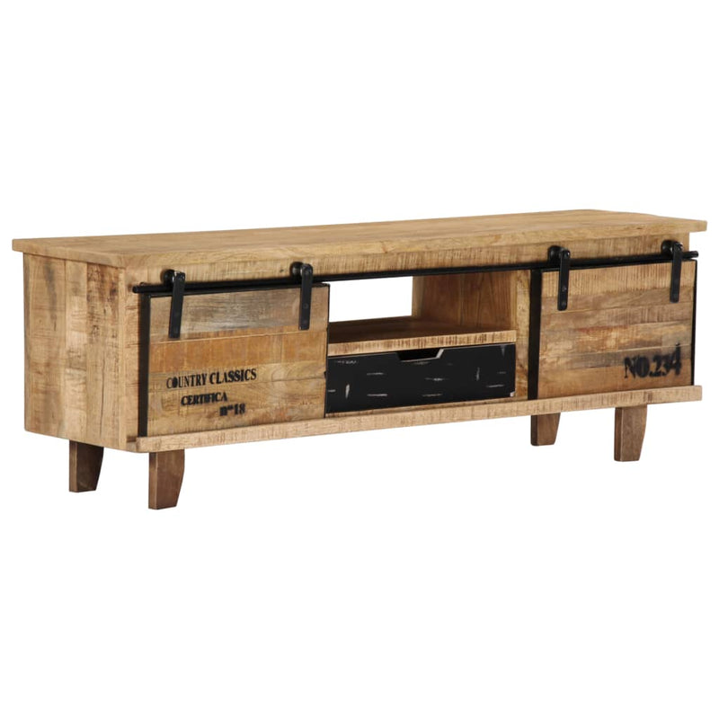 TV Cabinet 120x30x40 cm Solid Mango Wood Payday Deals