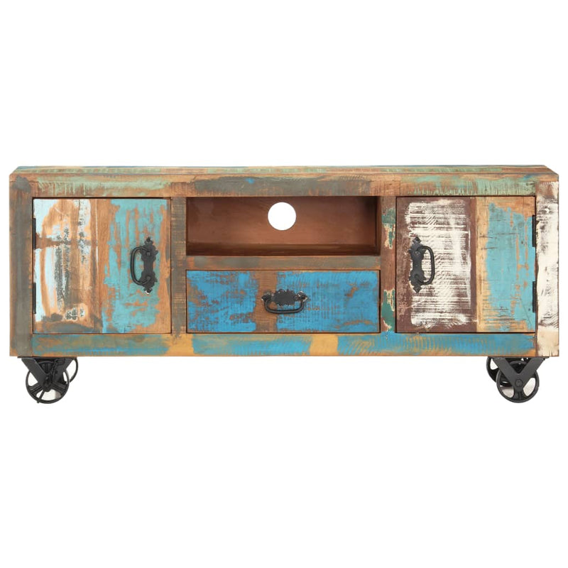 TV Cabinet 120x30x50 cm Solid Reclaimed Wood Payday Deals
