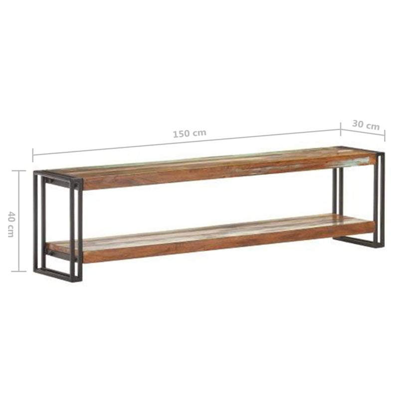 TV Cabinet 150x30x40 cm Solid Reclaimed Wood Payday Deals