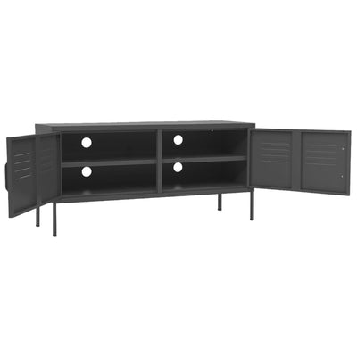 TV Cabinet Anthracite 105x35x50 cm Steel Payday Deals