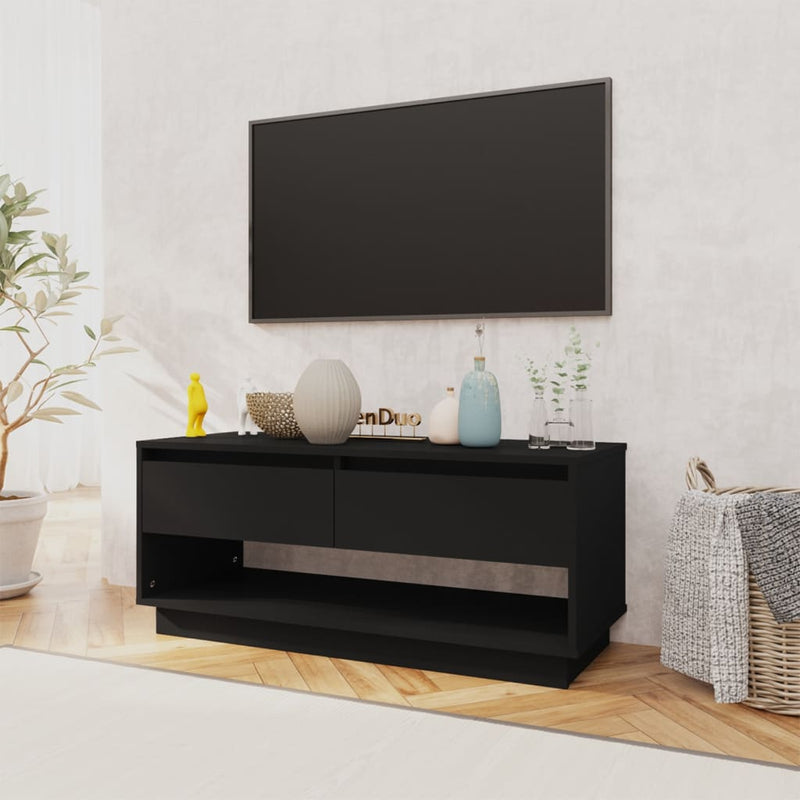 TV Cabinet Black 102x41x44 cm Engineered Wood Payday Deals