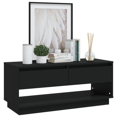 TV Cabinet Black 102x41x44 cm Engineered Wood Payday Deals