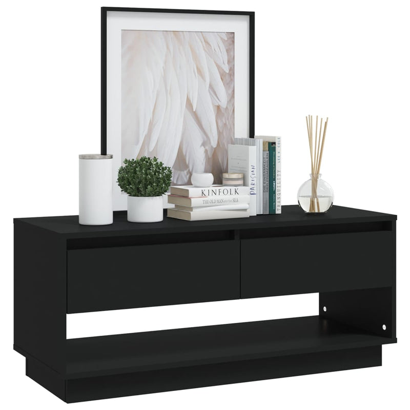 TV Cabinet Black 102x41x44 cm Engineered Wood Payday Deals