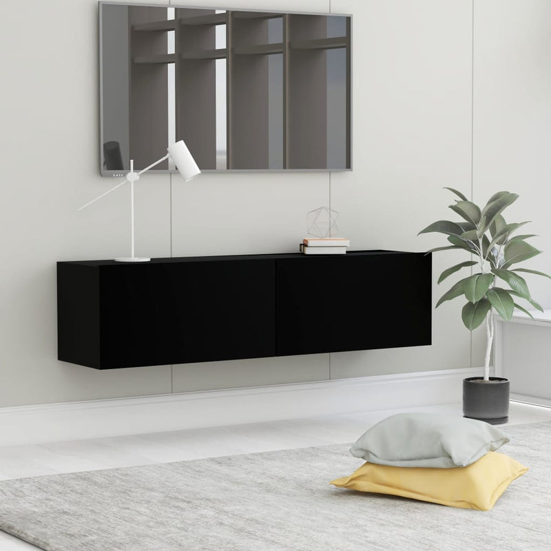 TV Cabinet Black 120x30x30 cm Engineered Wood Payday Deals