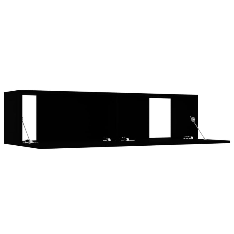 TV Cabinet Black 120x30x30 cm Engineered Wood Payday Deals