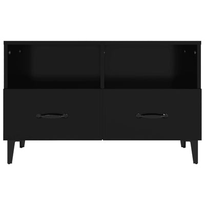 TV Cabinet Black 80x36x50 cm Engineered Wood Payday Deals