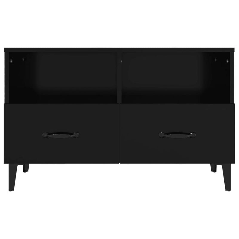 TV Cabinet Black 80x36x50 cm Engineered Wood Payday Deals