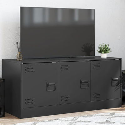 TV Cabinet Black 99x39x44 cm Steel Payday Deals