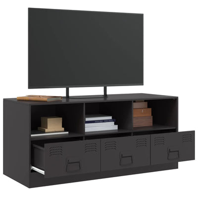 TV Cabinet Black 99x39x44 cm Steel Payday Deals
