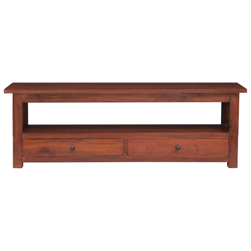 TV Cabinet Brown 115x30x40 cm Solid Mahogany Wood Payday Deals