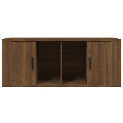 TV Cabinet Brown Oak 100x35x40 cm Engineered Wood Payday Deals