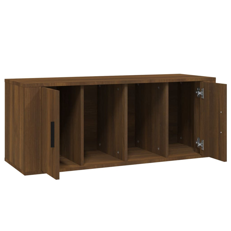 TV Cabinet Brown Oak 100x35x40 cm Engineered Wood Payday Deals