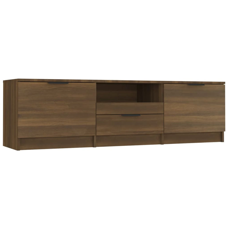 TV Cabinet Brown Oak 140x35x40 cm Engineered Wood Payday Deals