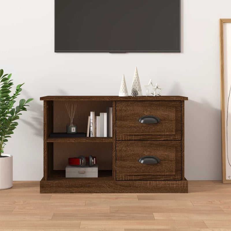 TV Cabinet Brown Oak 73x35.5x47.5 cm Engineered Wood Payday Deals