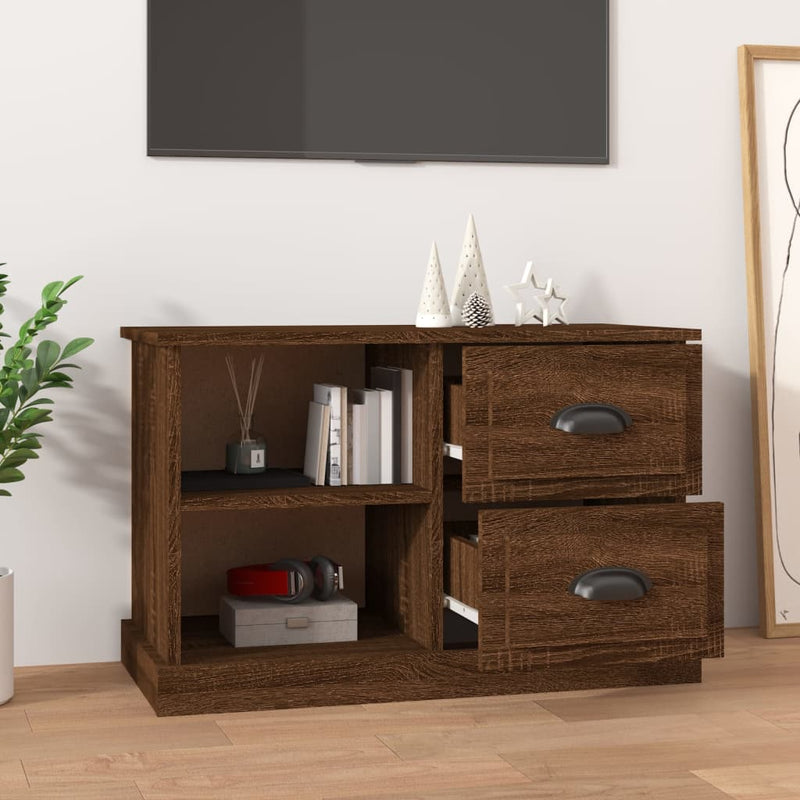 TV Cabinet Brown Oak 73x35.5x47.5 cm Engineered Wood Payday Deals