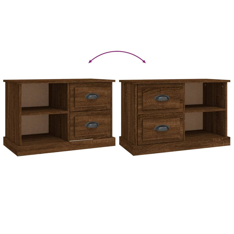 TV Cabinet Brown Oak 73x35.5x47.5 cm Engineered Wood Payday Deals