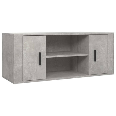 TV Cabinet Concrete Grey 100x35x40 cm Engineered Wood Payday Deals