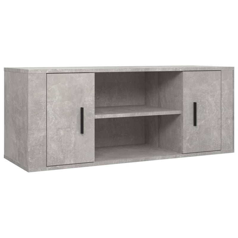 TV Cabinet Concrete Grey 100x35x40 cm Engineered Wood Payday Deals