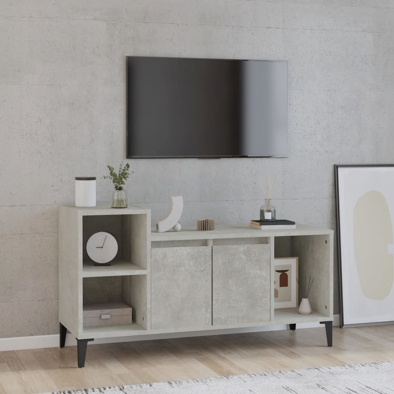TV Cabinet Concrete Grey 100x35x55 cm Engineered Wood Payday Deals