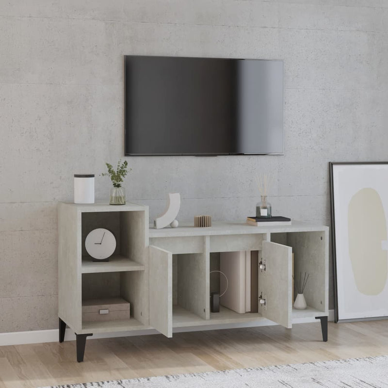 TV Cabinet Concrete Grey 100x35x55 cm Engineered Wood Payday Deals