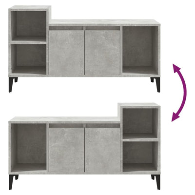 TV Cabinet Concrete Grey 100x35x55 cm Engineered Wood Payday Deals