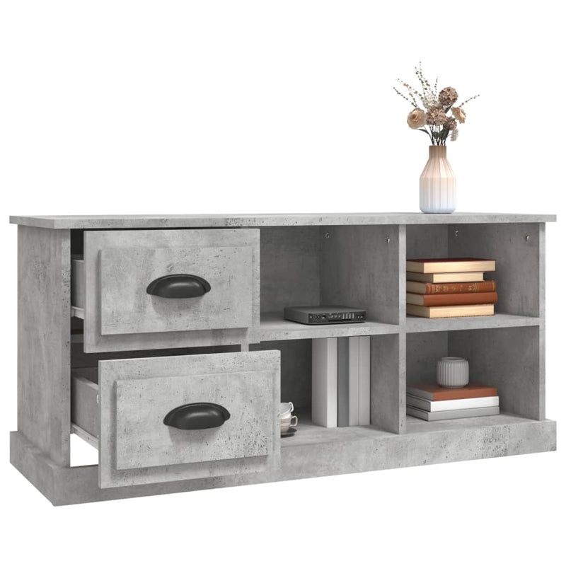 TV Cabinet Concrete Grey 102x35.5x47.5 cm Engineered Wood Payday Deals