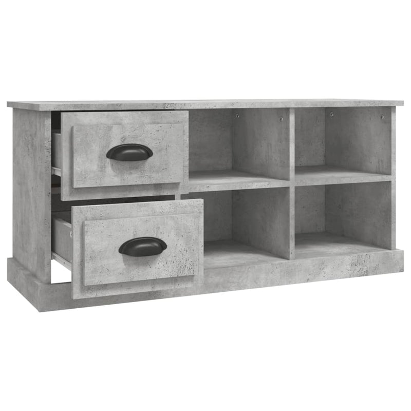 TV Cabinet Concrete Grey 102x35.5x47.5 cm Engineered Wood Payday Deals